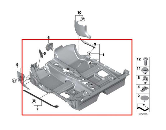 14-24 Mini Hardtop Cooper FWD Front and Rear 2nd Row Floor Interior Carpet Liner - Alshned Auto Parts