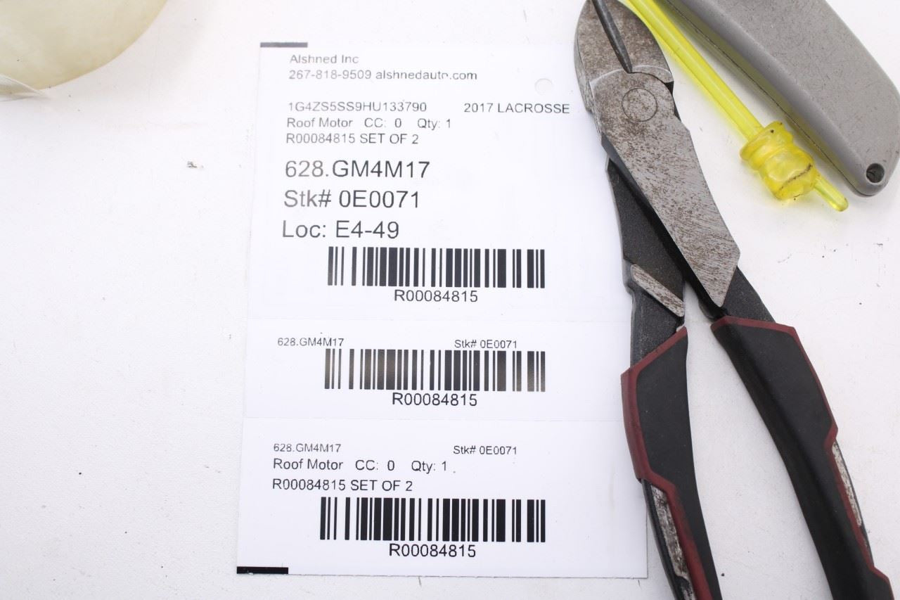 17-19 Buick LaCrosse Premium Upper Roof Sunroof Moonroof Motor Set 26235040 OEM12