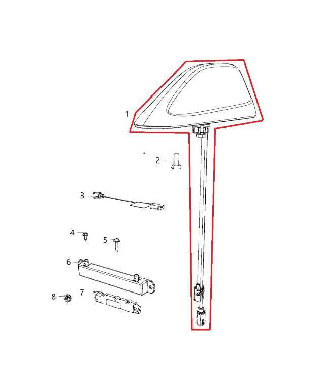 2017 Chrysler Pacifica Limited Roof Exterior Shark Fin Radio Antenna 1YG06GW7AF - Alshned Auto Parts