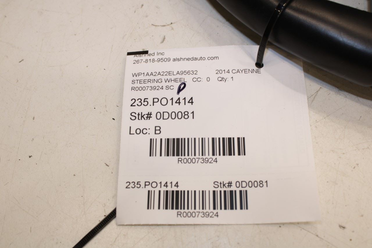 2014 Porsche Cayenne Platinum Steering Wheel Leather w/ Control Buttons *ReaD* - Alshned Auto Parts