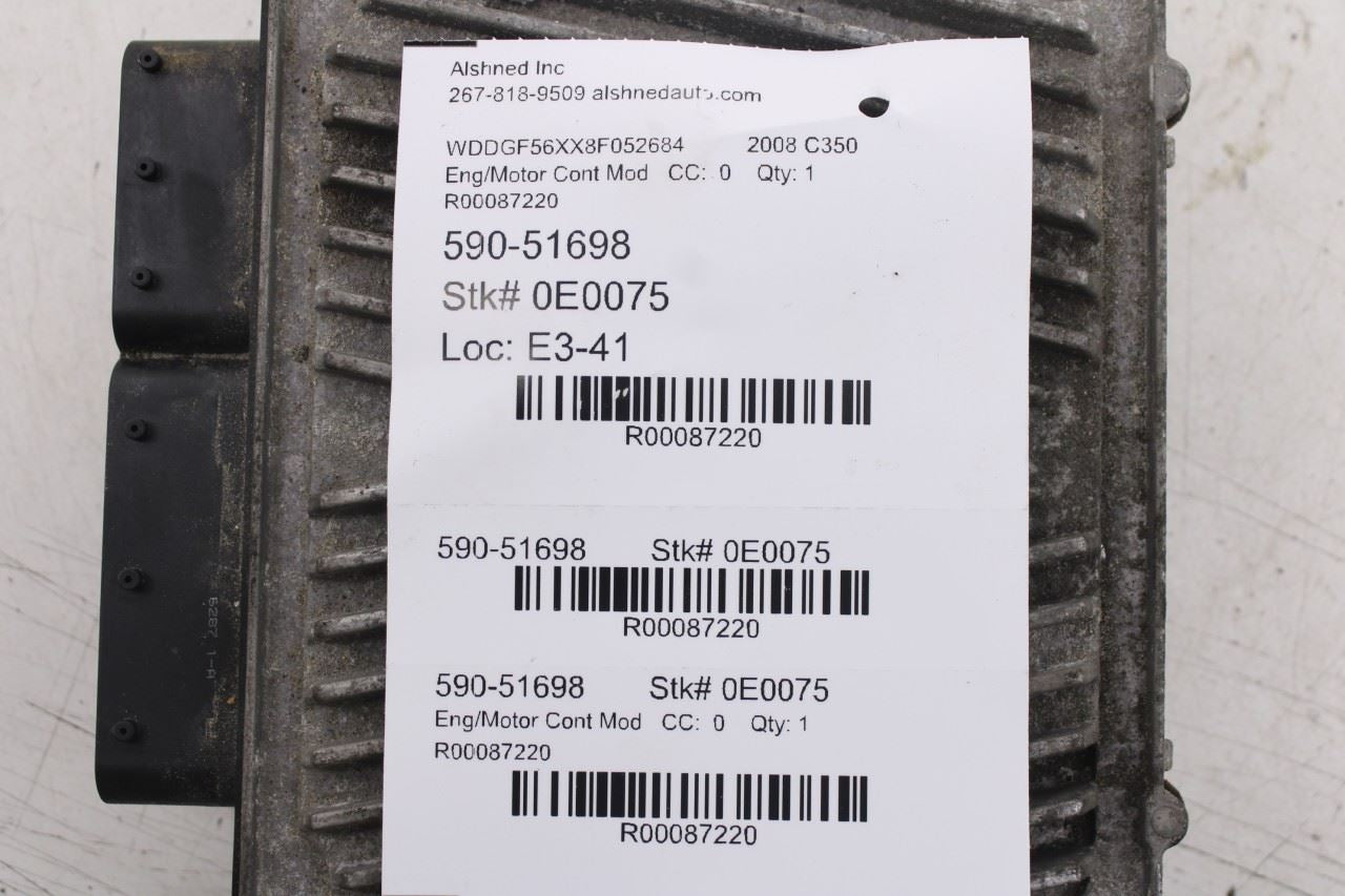 2006-2011 Mercedes-Benz C350 Sport 3.5L Engine Control Module ECM 2721535991 OEM - Alshned Auto Parts