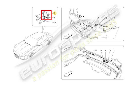 2014-16 Maserati Ghibli S Q4 3.0L Parking Assist Sensor Control Module 670004819 - Alshned Auto Parts