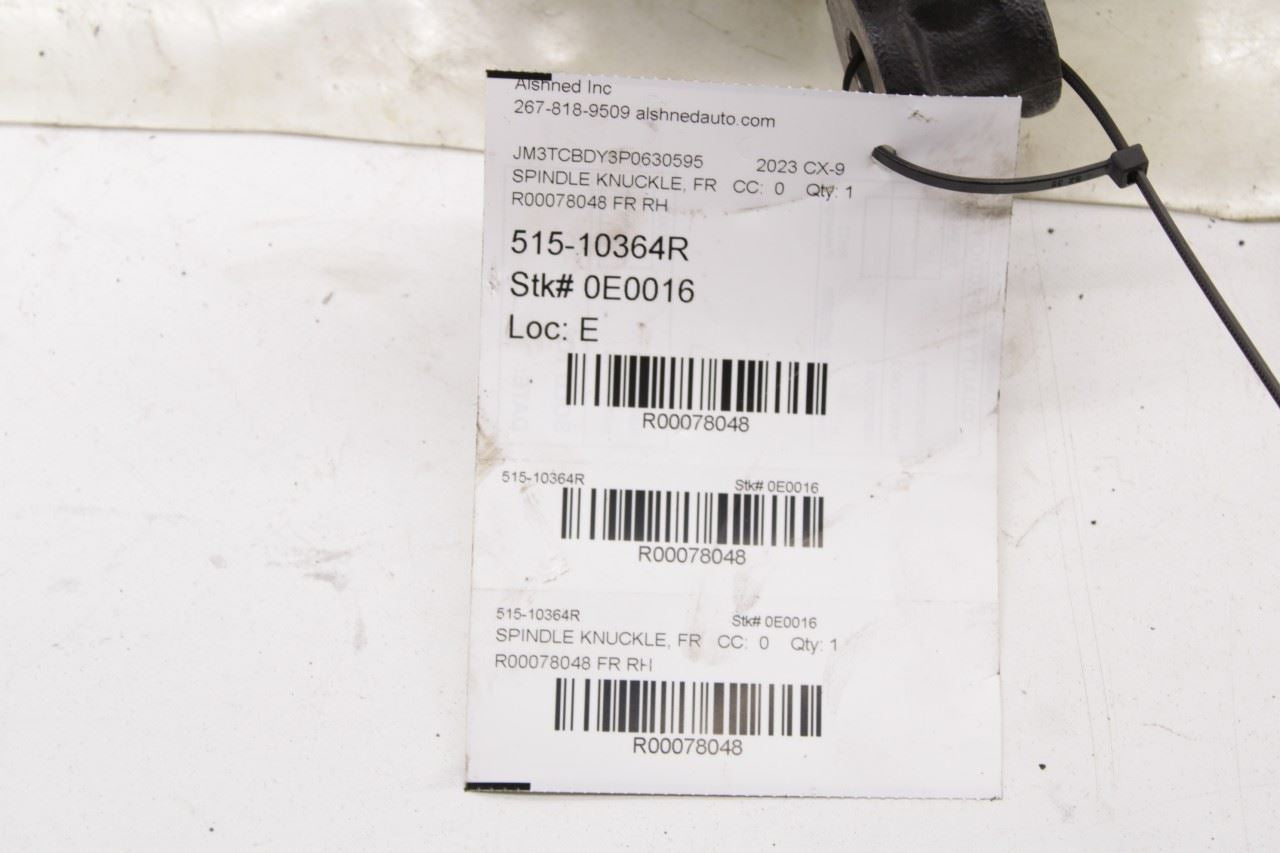 2019-23 Mazda CX-9 Grand Touring Front Right Passenger Side Spindle Knuckle Hub - Alshned Auto Parts