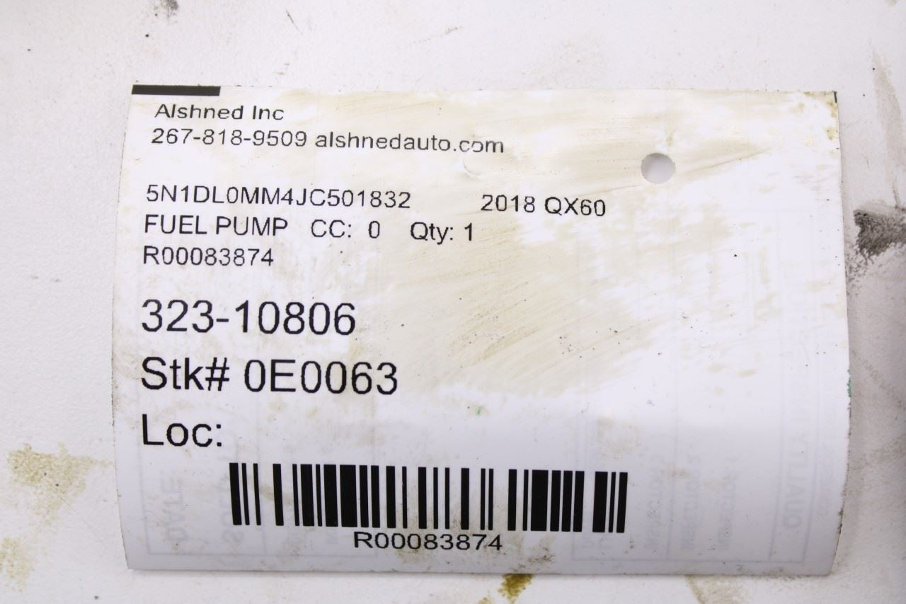2017-2020 Infiniti QX60 3.5L Engine Mounted High Pressure Fuel Pump 16630-6KA0B15
