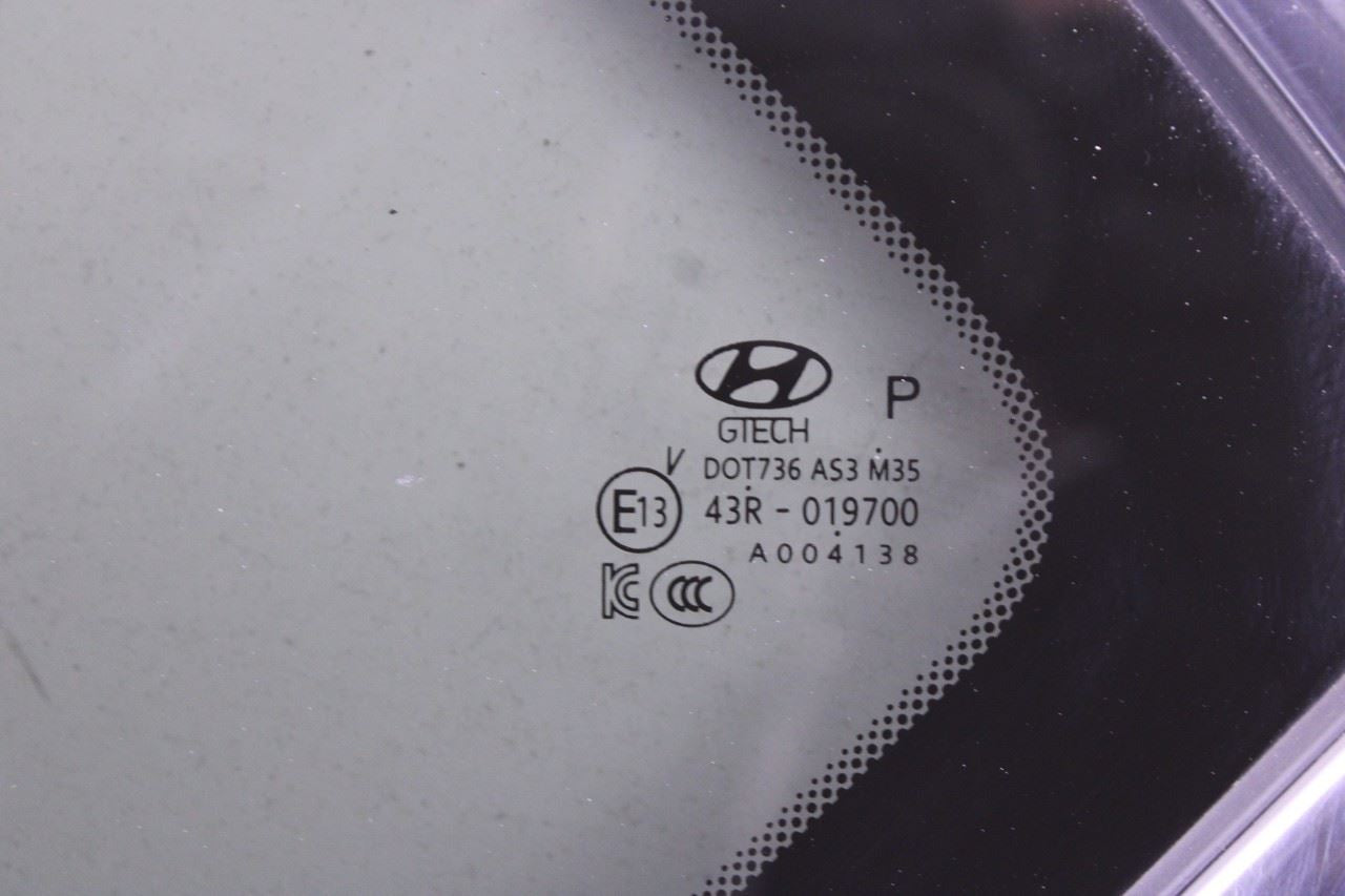 2019-2023 Hyundai Santa Fe SEL Rear Left Side Quarter Window Glass 87810-S1100 - Alshned Auto Parts