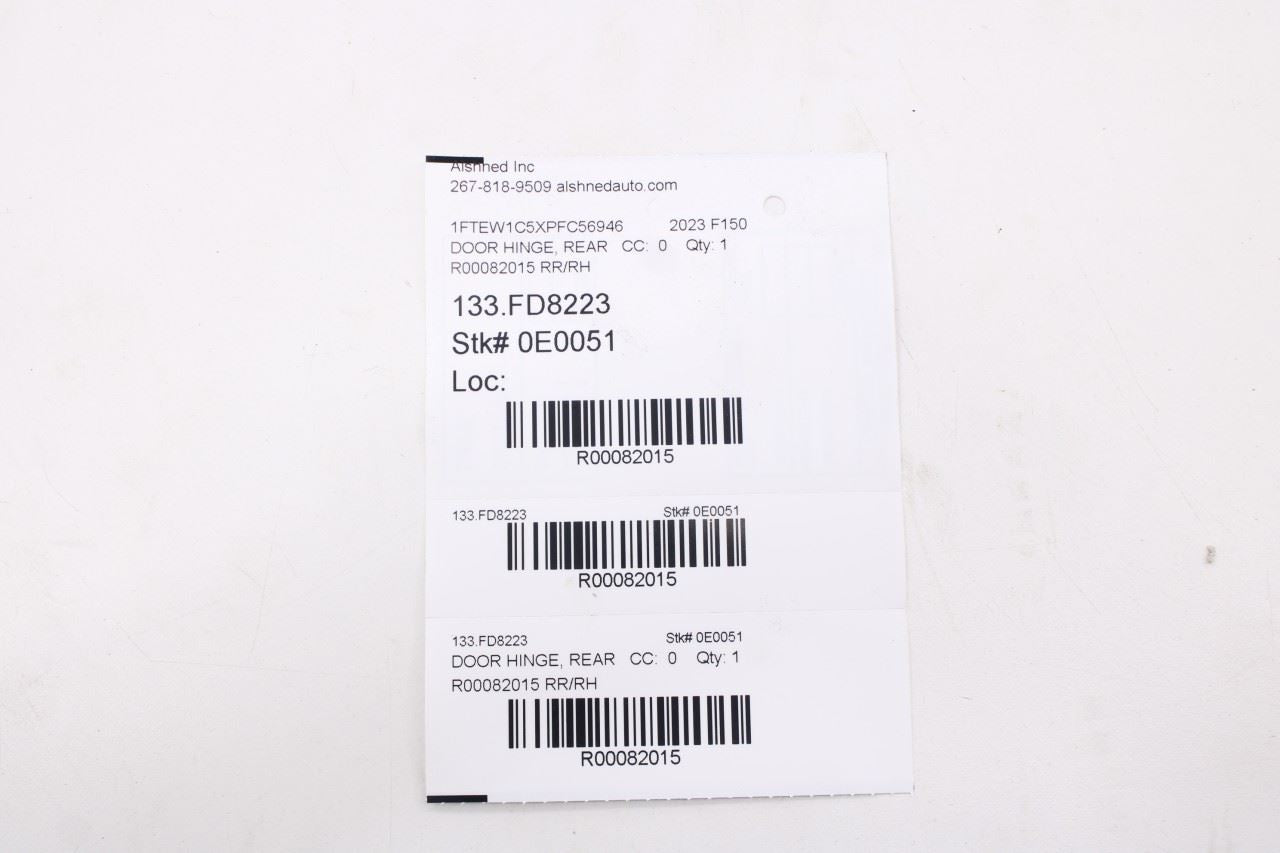 2021-2026 Ford F150 XLT SuperCrew Rear Passenger Right Side Door Exterior Handle13