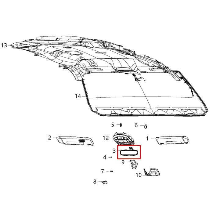 2020-2021 Jeep Grand Cherokee Laredo X 4X4 Interior Inside Rear View Mirror - Alshned Auto Parts