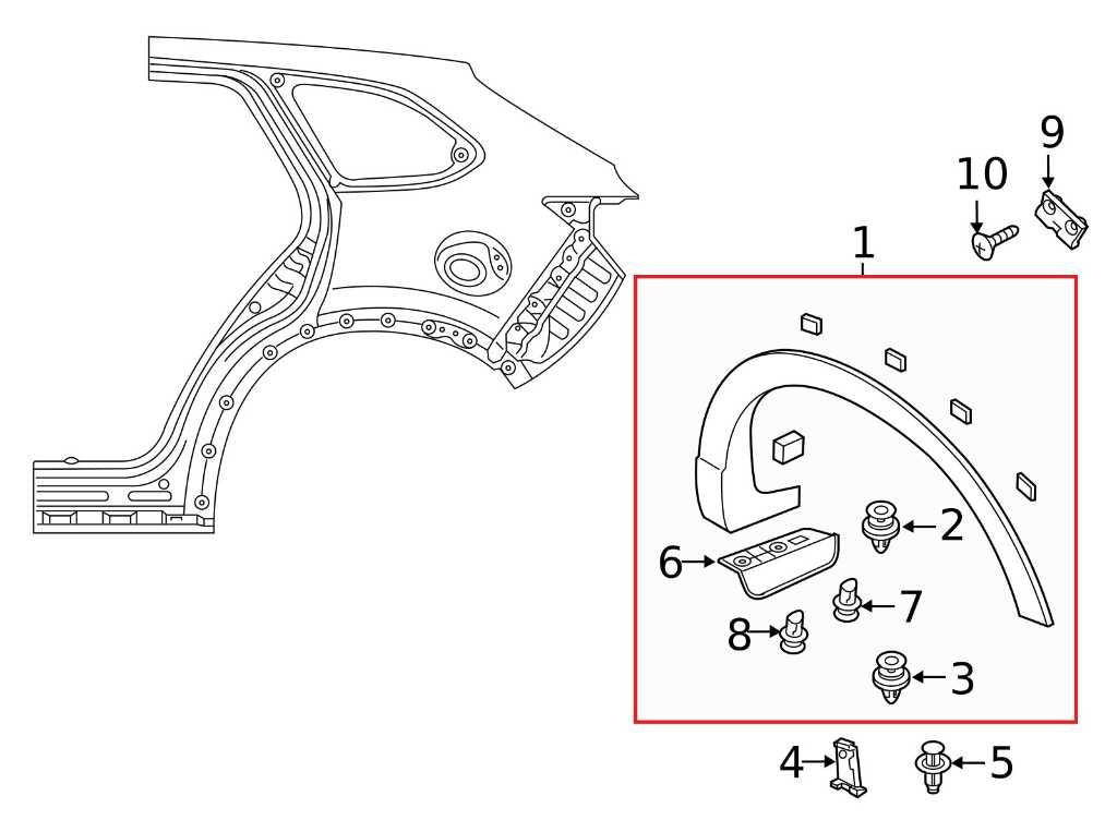16-23 Mazda CX-9 Grand Touring Rear Right Quarter Wheel Molding TK48-51W51 *ReaD - Alshned Auto Parts
