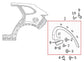 16-23 Mazda CX-9 Grand Touring Rear Right Quarter Wheel Molding TK48-51W51 *ReaD - Alshned Auto Parts
