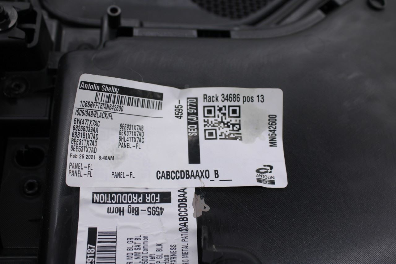 2019-24 Ram 1500 Big Horn Front Left Driver Side Door Trim Panel 6SL331X7AA OEM13