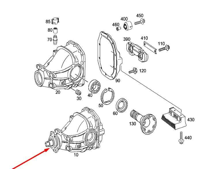 2003-2006 Mercedes-Benz E500 RWD Rear Axle Differential Carrier 2113506562 OEM1