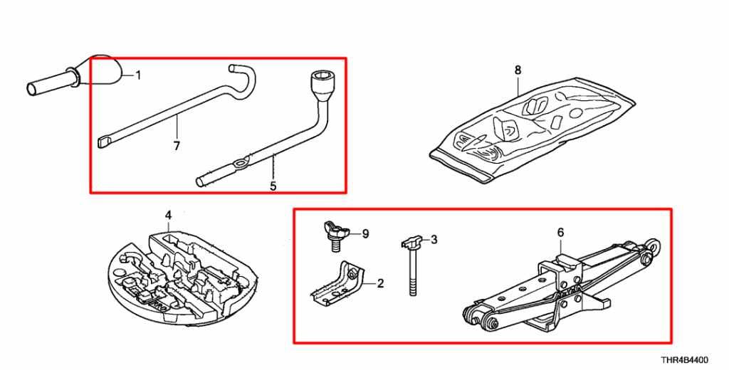 2005-26 Honda Odyssey Touring 3.5L FWD Lift Jack and Tool Kit 89310-SHJ-A01 OEM - Alshned Auto Parts