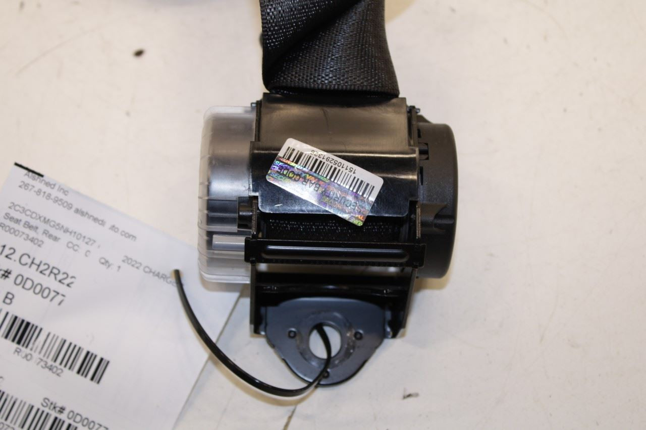 2019-23 Dodge Charger GT Rear Center 2nd Row Seat Belt Retractor w/ Belt Buckle - Alshned Auto Parts