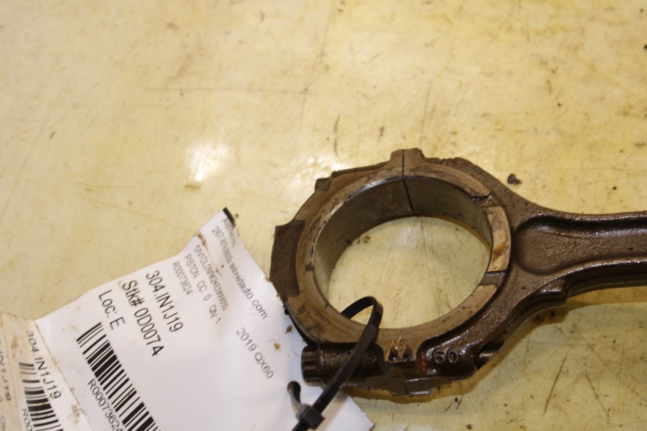 17-24 Infiniti QX60 Pure 3.5L Engine Piston Right w/ Connecting Rod 12010-6KA1A - Alshned Auto Parts