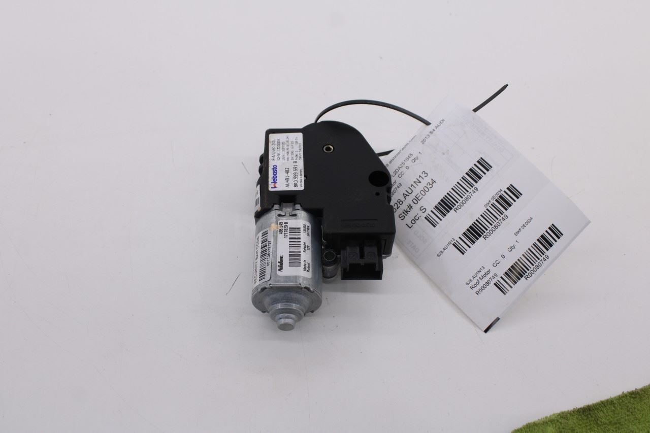 10-16 Audi S4 Premium Plus Roof Power Sliding Glass Sunroof Motor 8K0-959-591-B5