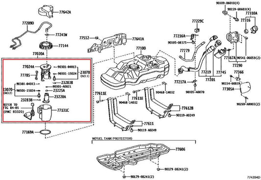 2016-2023 Toyota Tacoma SR5 3.5L In Tank Fuel Pump Assembly 77020-04090 OEM - Alshned Auto Parts