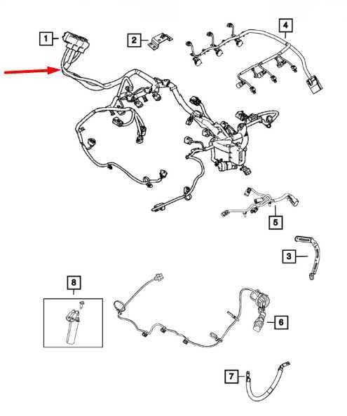 2018 Jeep Grand Cherokee Limited 3.6L 4WD Engine Wire Harness 68320266AC *ReaD* - Alshned Auto Parts