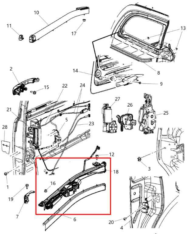 2010-20 Dodge Grand Caravan GT Rear Right Side Power Sliding Door Track w/ Motor1
