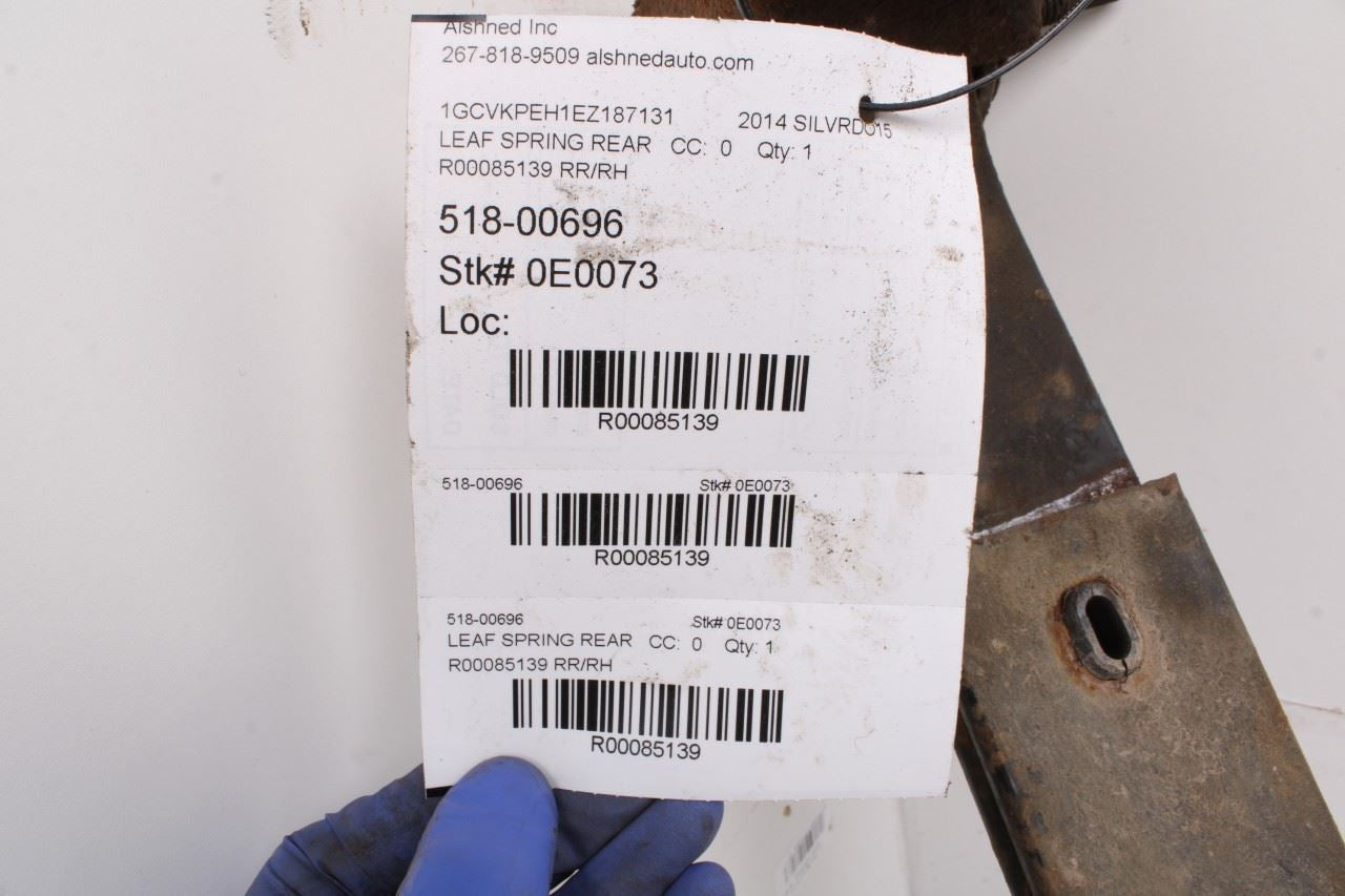 2007-15 Chevrolet Silverado 1500 Work Truck 2WT 4WD Rear Right Side Leaf Spring - Alshned Auto Parts