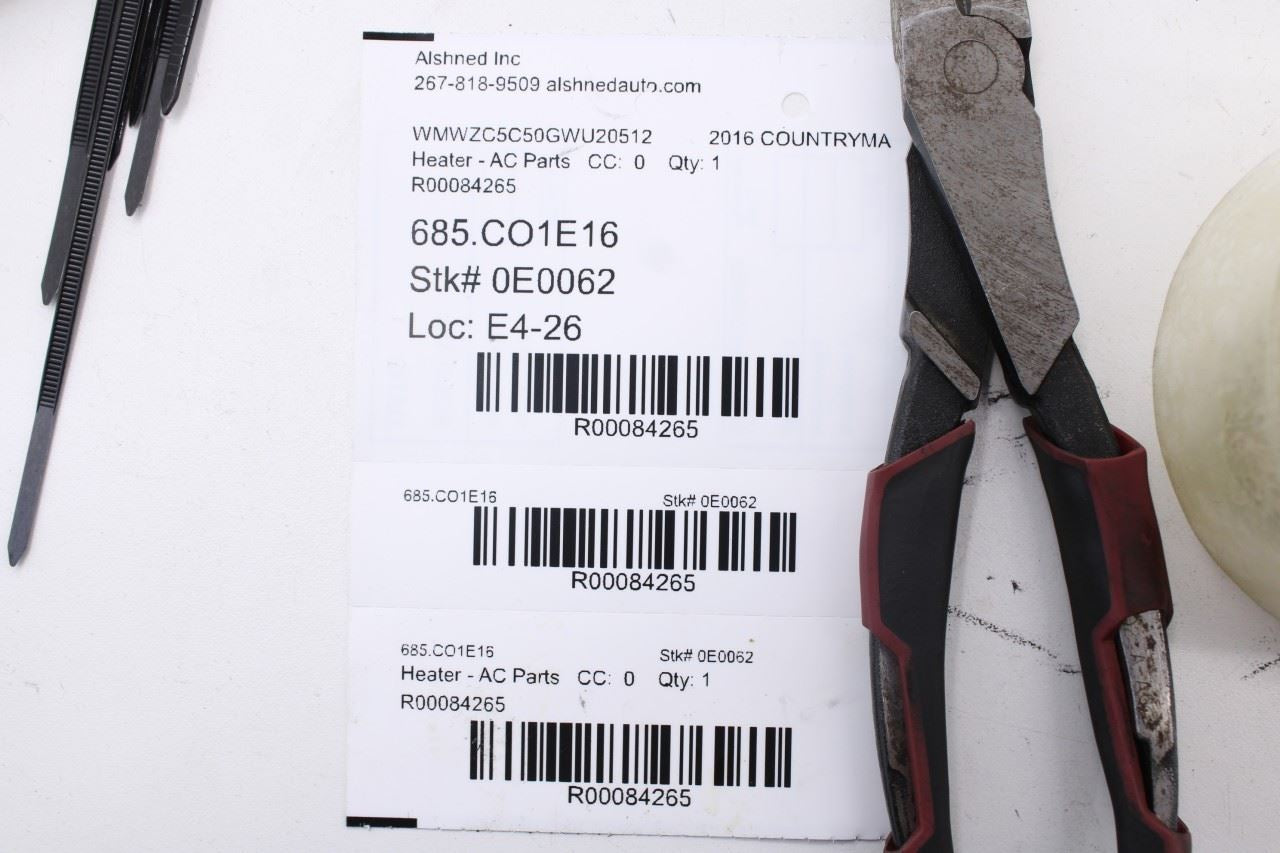 11-16 Mini Countryman Cooper HVAC System Wire Harness w/ Blend Door Actuator Set - Alshned Auto Parts
