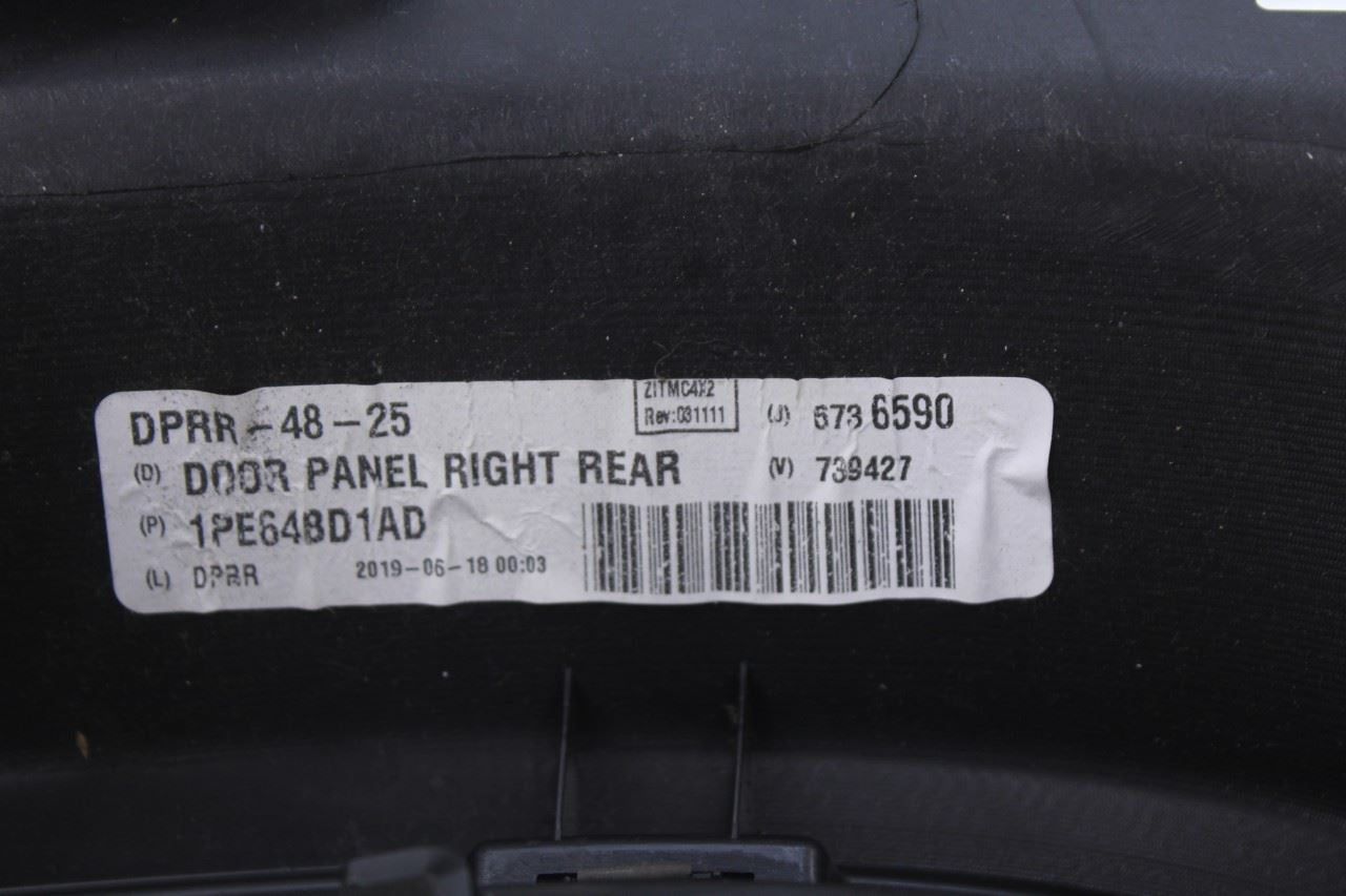 11-20 Dodge Grand Caravan SXT Rear Right Side Sliding Door Trim Panel 1UW12BD1AA - Alshned Auto Parts