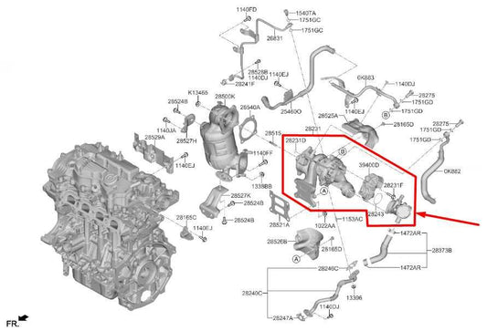 2021-2024 Kia K5 GT-Line 1.6L AWD Engine Turbocharger 34K 28231-2M820 OEM - Alshned Auto Parts