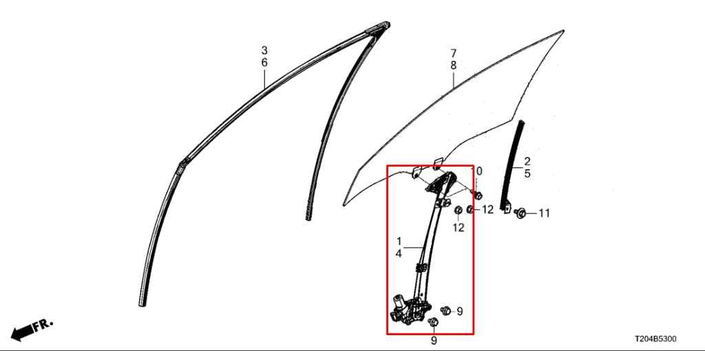 2022-2026 Honda Civic Sport Front Right Side Door Window Regulator w/ Motor - Alshned Auto Parts