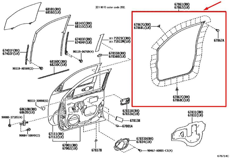2016-2023 Toyota Tacoma Limited Double Cab Front Left Door Weatherstrip Seal - Alshned Auto Parts