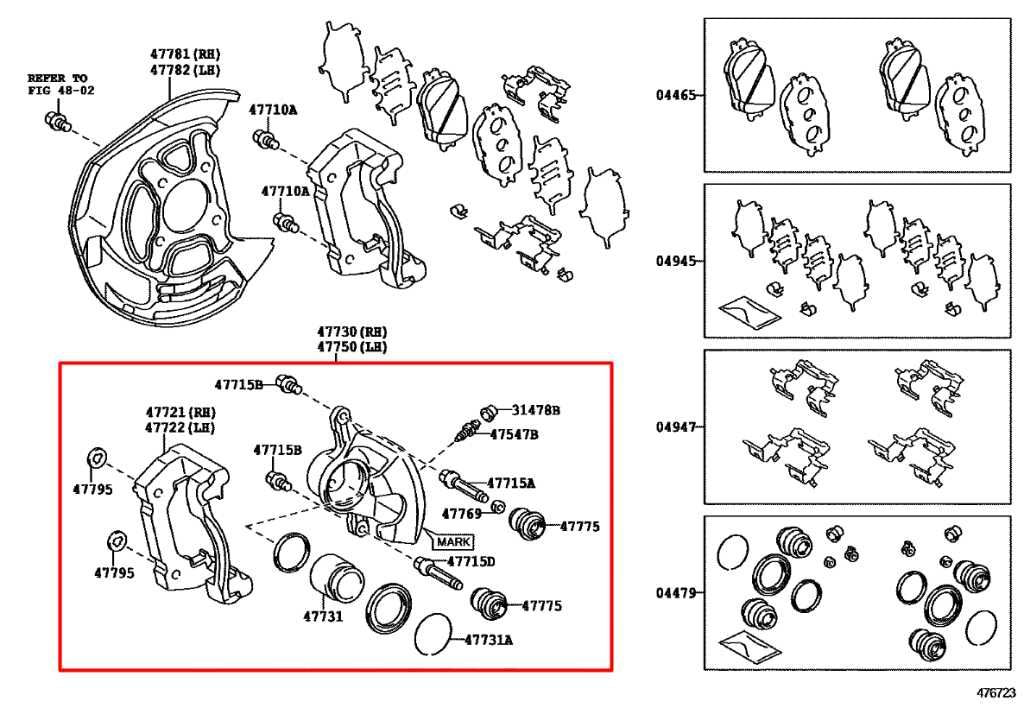 2008-15 Lexus IS250 2.5L AWD Front Right Side Brake Disc Caliper 47730-53080 OEM - Alshned Auto Parts