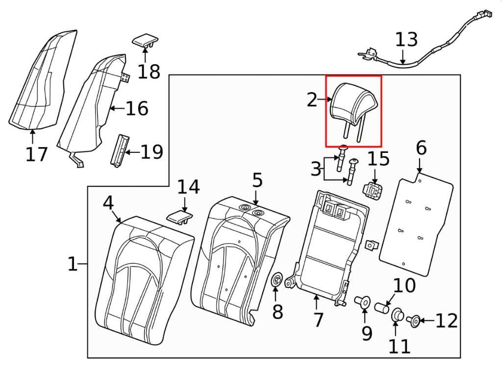 17-19 Buick LaCrosse Premium Rear Right and Left Side 2nd Row Seat Headrest Set - Alshned Auto Parts