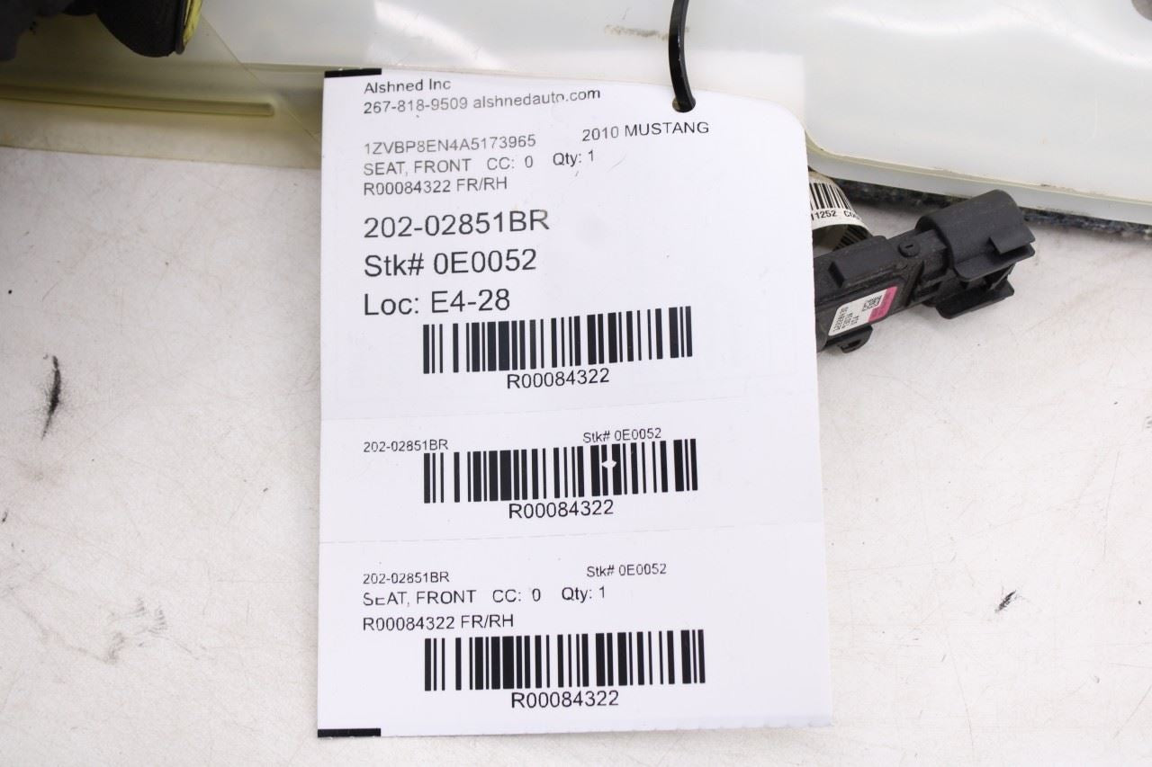 2010-2014 Ford Mustang Premium Conv V6 Front Right Side Seat Occupant Sensor Pad9