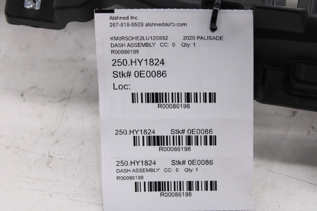 2020-2022 Hyundai Palisade Limited AWD Dash Instrument Panel 84710-S8100-NNB OEM22