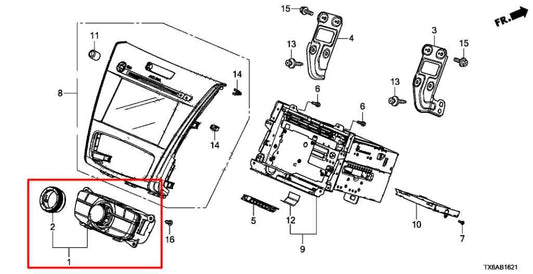 19-22 Acura ILX Technology A-Spec Front Dashboard Multifunctional Control Switch - Alshned Auto Parts