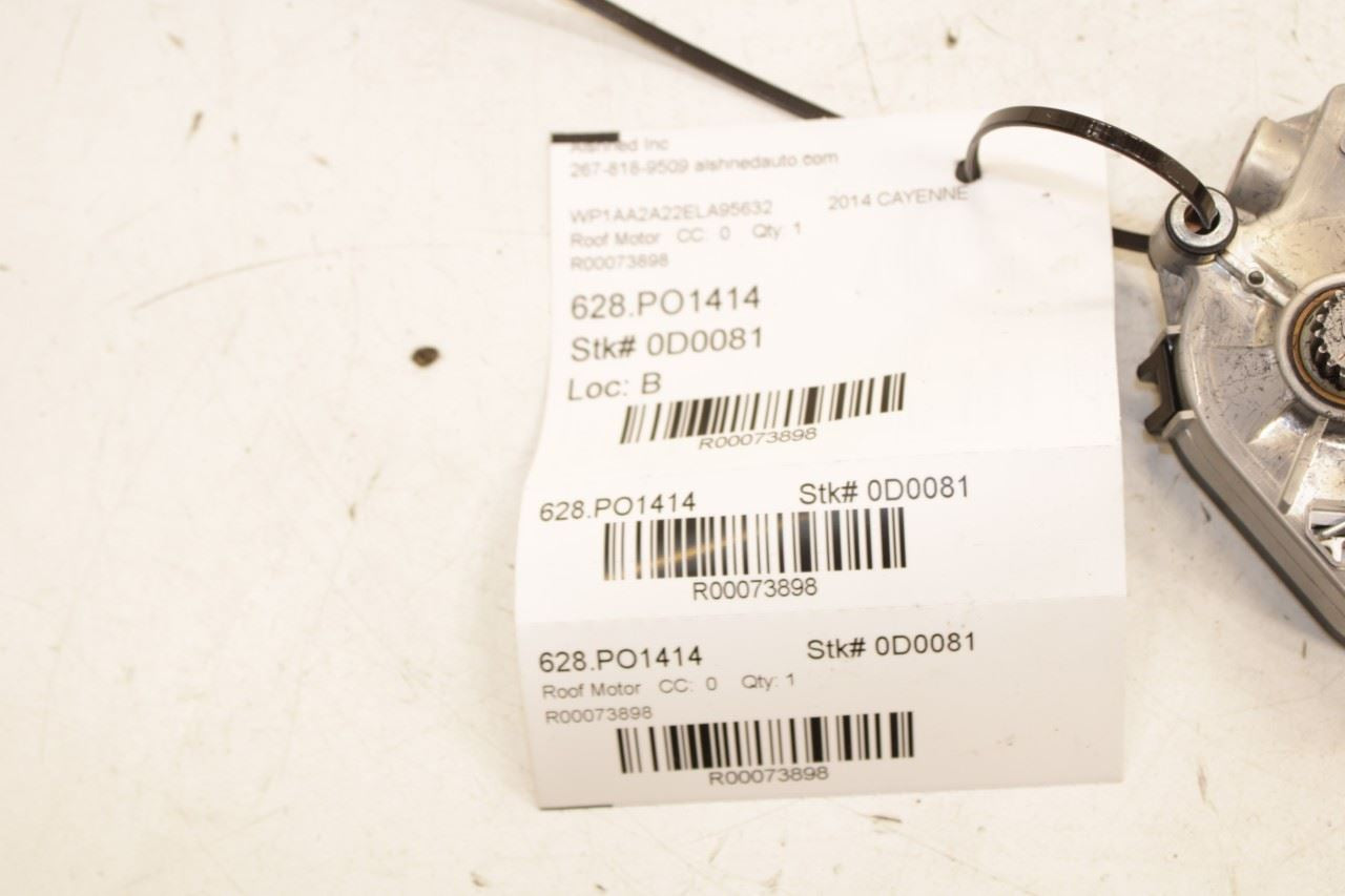 2011-2018 Porsche Cayenne Platinum Front Sunroof Sun Roof Motor 7P0959591B OEM - Alshned Auto Parts