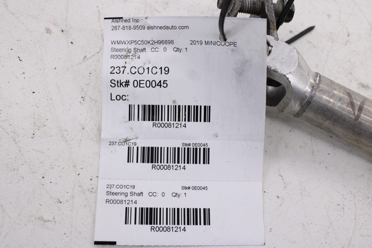 2014-2024 Mini Hardtop Cooper 1.5L FWD Steering Column Intermediate Lower Shaft - Alshned Auto Parts