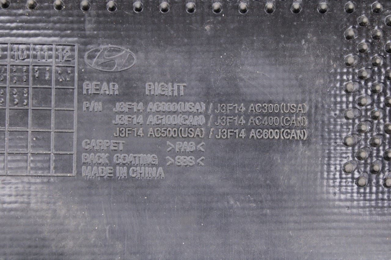 19-21 Hyundai Veloster Front Rear RH and LH Side Interior Floor Mats Set *ReaD*11