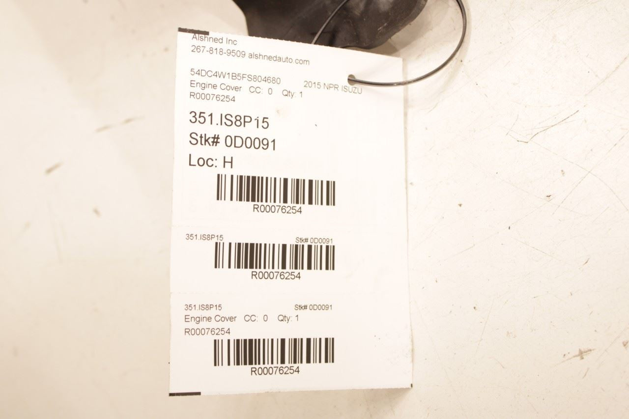 2012-2020 ISUZU NPR HD 6.0L Engine Appearance Motor Cover 8-98011-594-2 OEM - Alshned Auto Parts