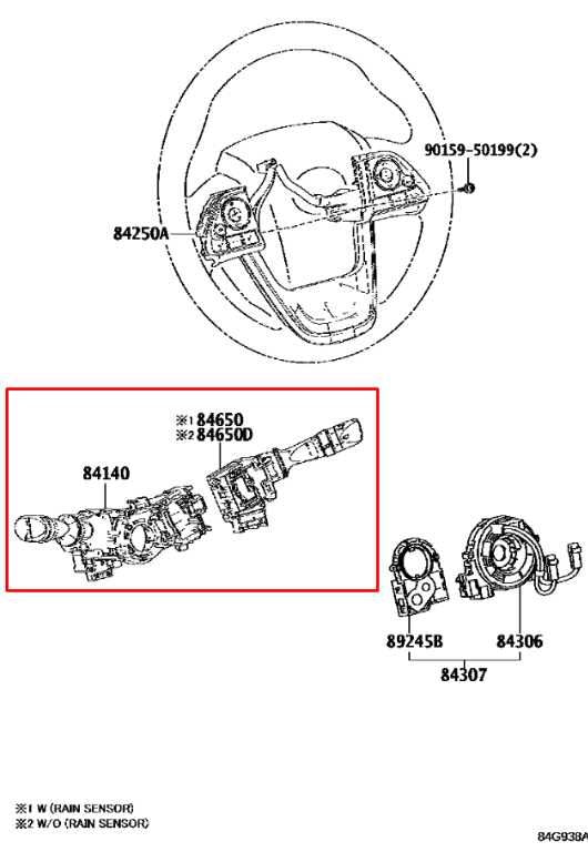 2016-2022 Toyota Prius Two 1.8L Steering Column Light Turn Signal Wiper Switch - Alshned Auto Parts