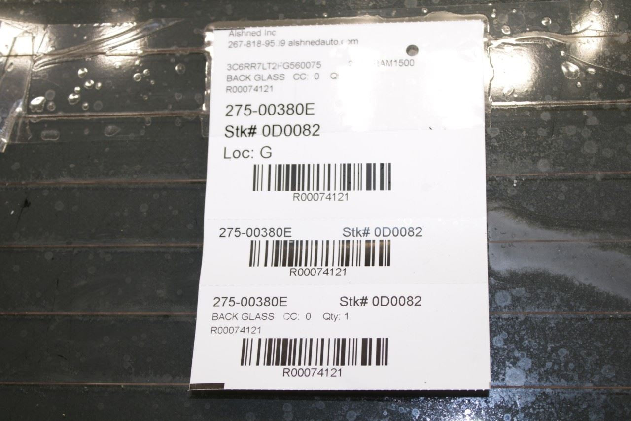 2013-2018 Ram 1500 Crew Cab Big Horn Rear Window Power Sliding Backlite Glass - Alshned Auto Parts