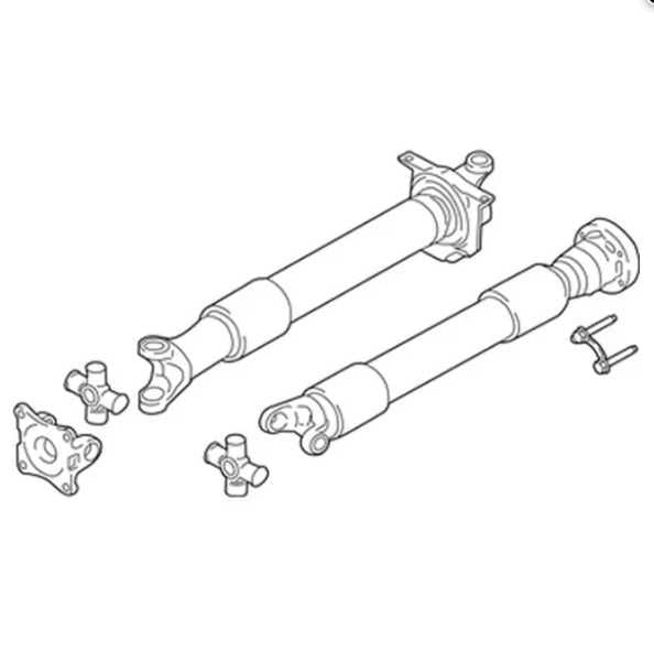 2015-17 Ford Mustang Conv V6 3.7L RWD AT Rear Drive Shaft Propeller FR3Z-4R602-Y2