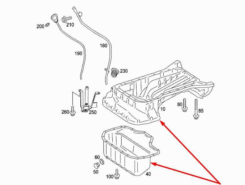 2006-11 Mercedes-Benz C350 Sport 3.5L Engine Upper and Lower Oil Pan 27201421021