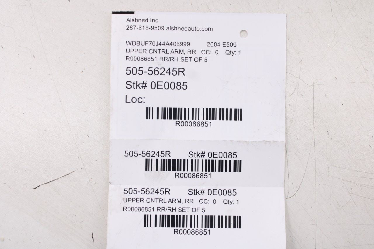 2003-2006 Mercedes-Benz E500 RWD Rear Suspension Right Side Control Arm Set of 516