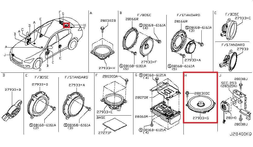2014-24 Infiniti Q50 Premium Rear Trunk Bose Audio Speaker Subwoofer 28150-6HE2A - Alshned Auto Parts