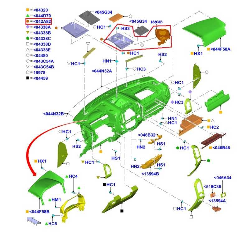 18-21 Ford Expedition Limited Front Dash Panel Center Storage Tray FL3B15044A92B - Alshned Auto Parts