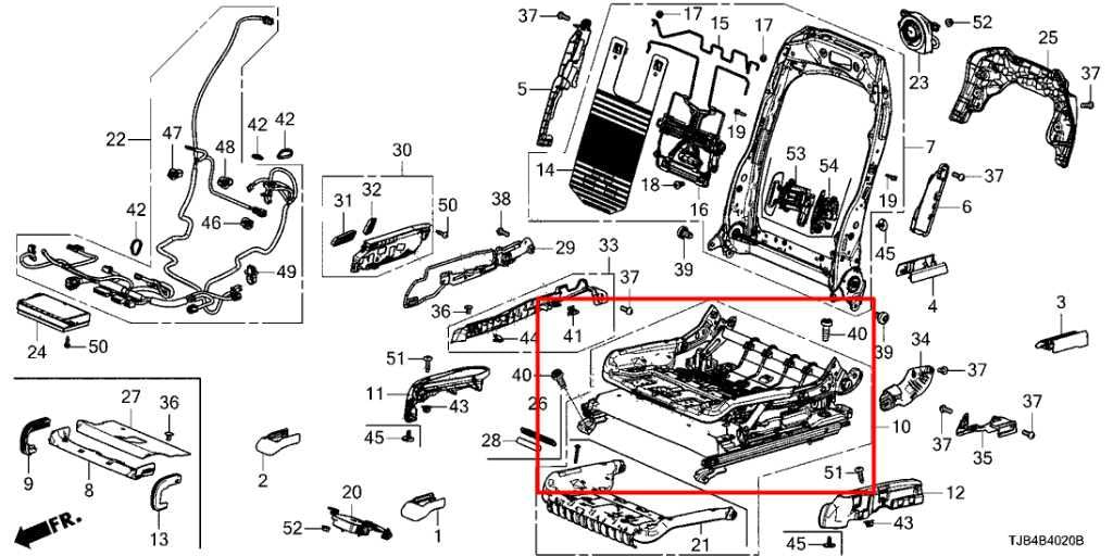 2019-24 Acura RDX SH-AWD Front Passenger Right Side Lower Track Frame w/ Cushion - Alshned Auto Parts