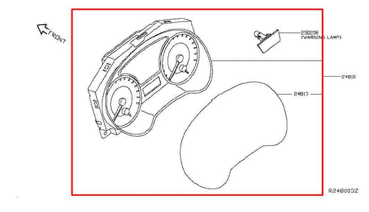 15-19 Nissan Sentra Speedometer Gauge Instrument Cluster 45K Mileage 24810-3YU1A - Alshned Auto Parts