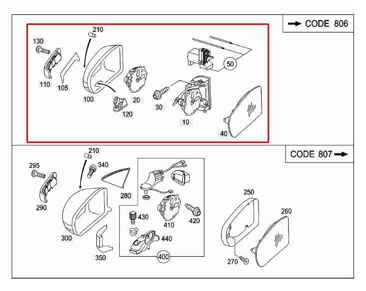 03-06 Mercedes-Benz E500 5.0L RWD Right Side Rear View Mirror 203-810-50-76 OEM - Alshned Auto Parts