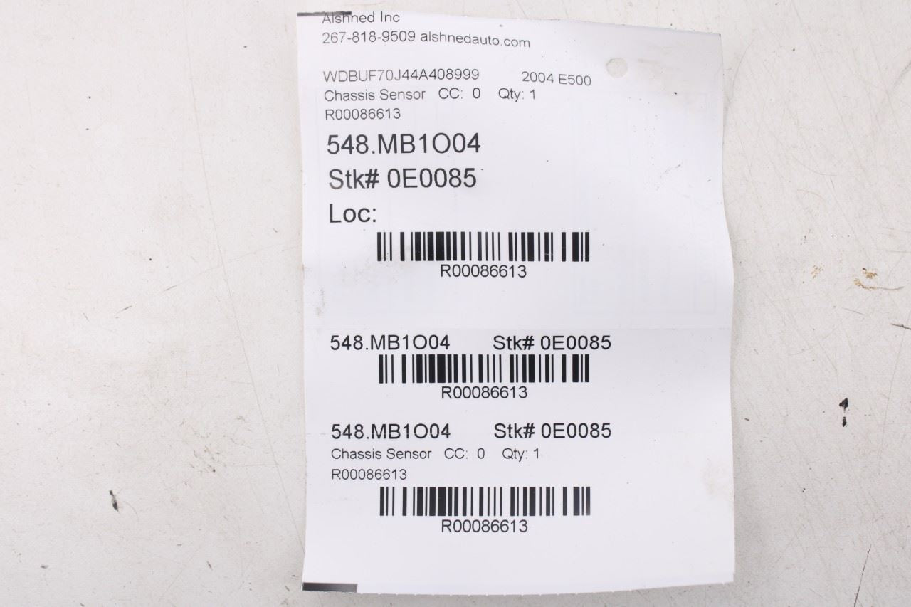 03-06 Mercedes-Benz E 500 FR LH and RH Suspension Headlight Height Level Sensor12