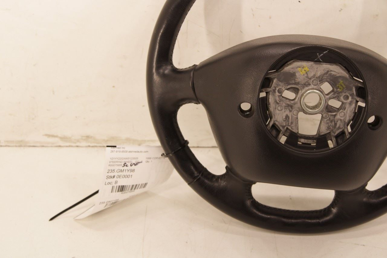 1997-2004 Chevrolet Corvette 5.7L RWD Steering Wheel Leather w/ Control Buttons - Alshned Auto Parts