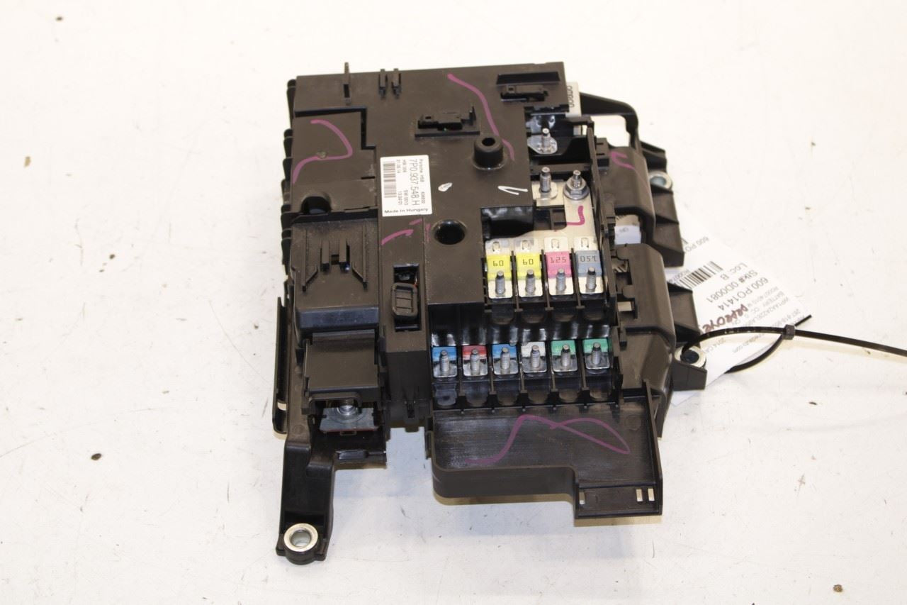 11-18 Porsche Cayenne Platinum AWD Engine Battery Junction Fuse Relay Box *ReaD* - Alshned Auto Parts